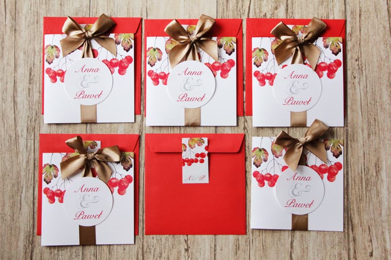 Jesienny ślub z jarzebiną- inspiracja