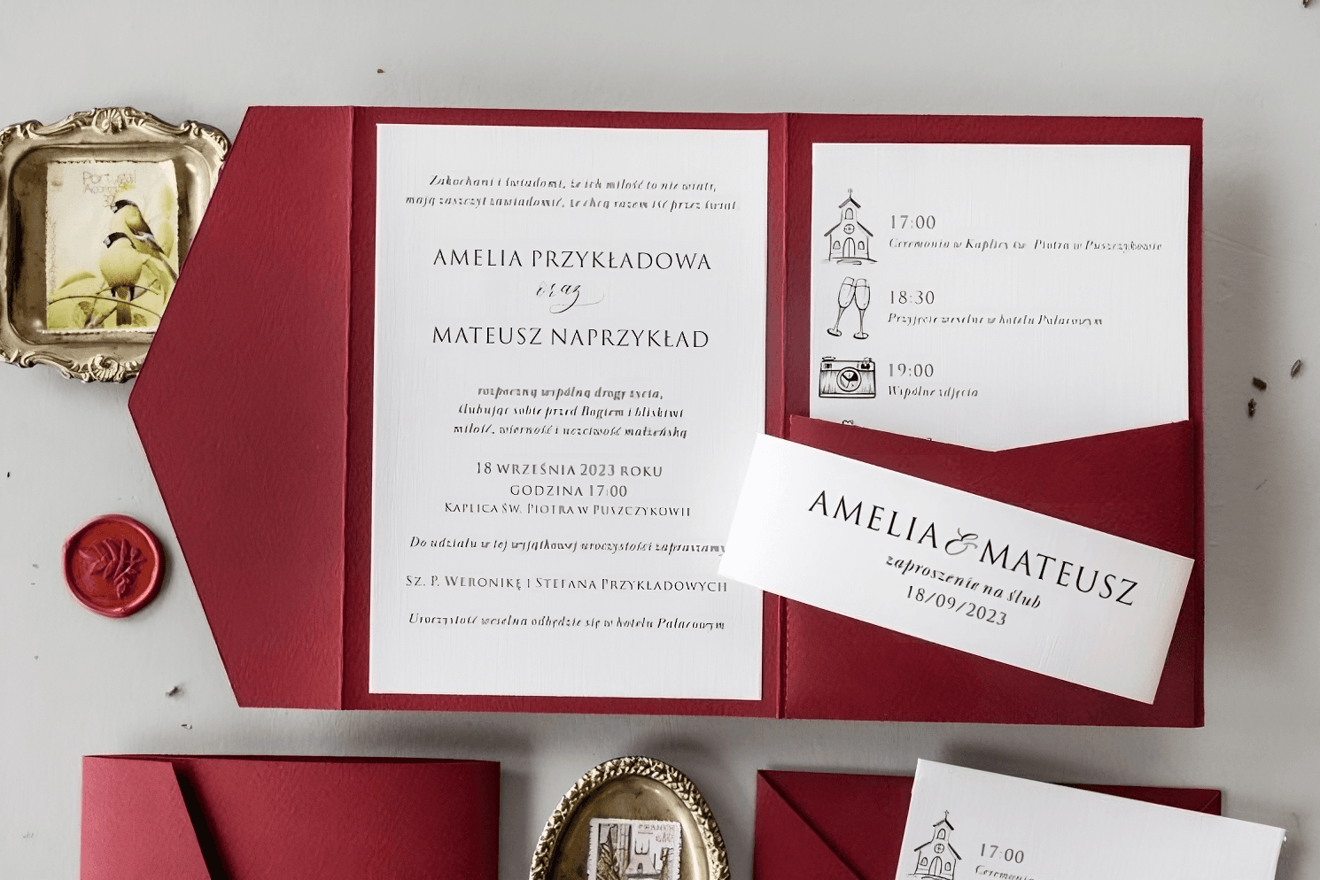 Jak wypisać Zaproszenia Ślubne z osobą towarzyszącą i dzieckiem ?