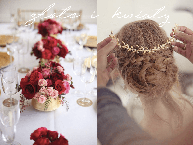 Złocenia udekorowane kwiatami – kolekcja Cykade