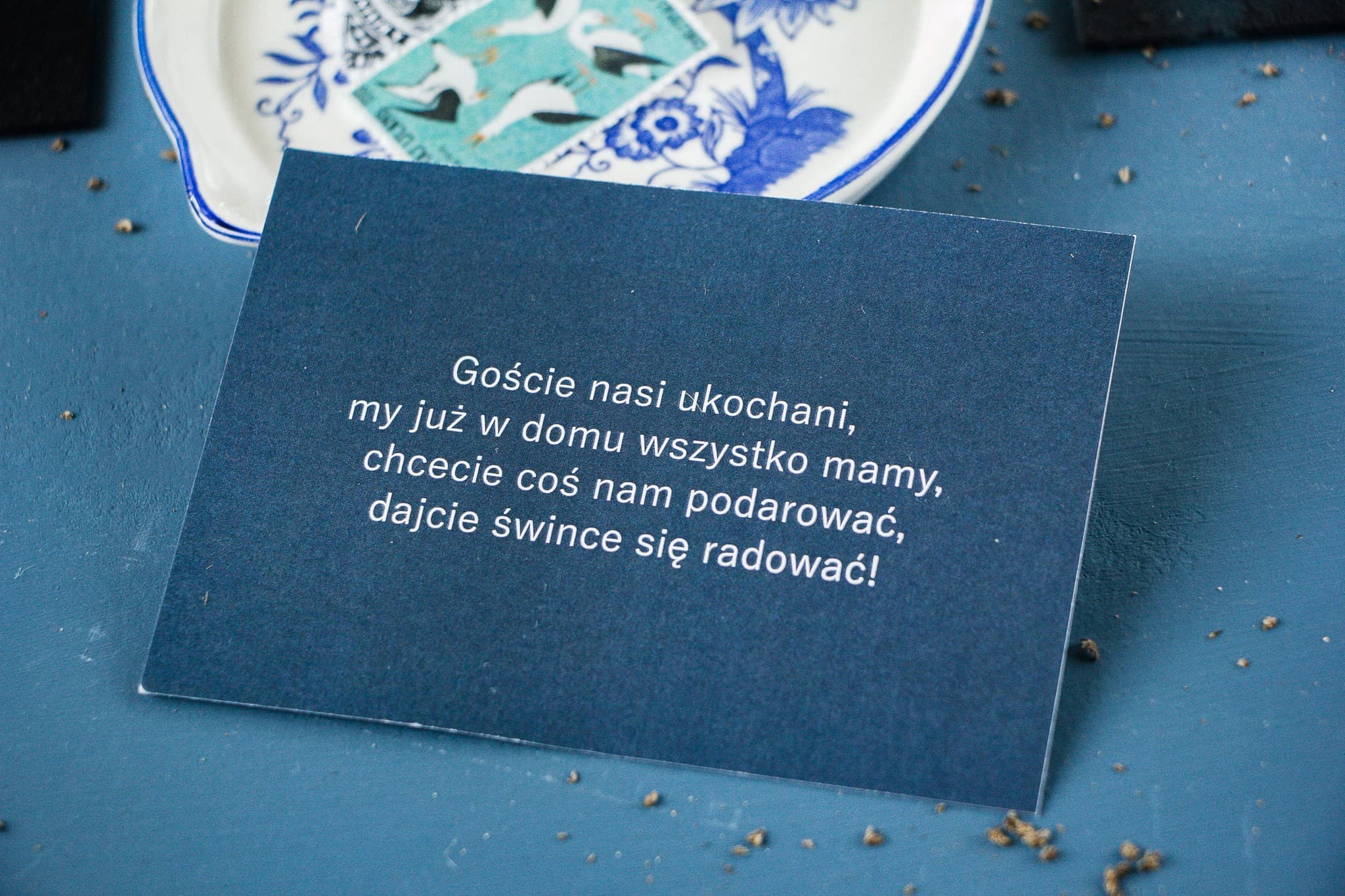 Eleganckie Wkładki Informacyjne do Zaproszeń | Bileciki do zaproszeń ślubnych, RSVP | Soft nr 3