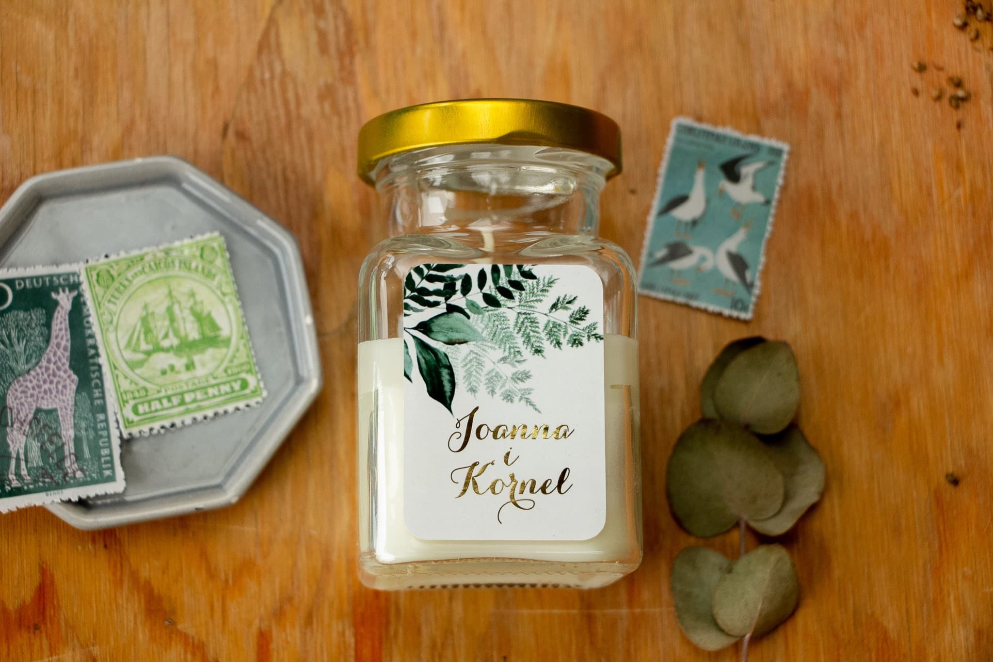 Świeca Zapachowa w Szkle Pattern nr 5 – Złocone Podziękowanie dla Gości