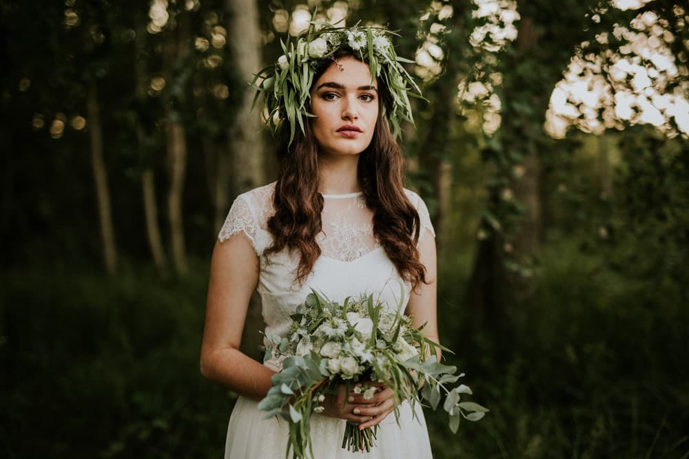 Zaproszenia ślubne z zielonymi akwarelowymi liśćmi na papierze lnianym – Akwarele nr 23 - 3
