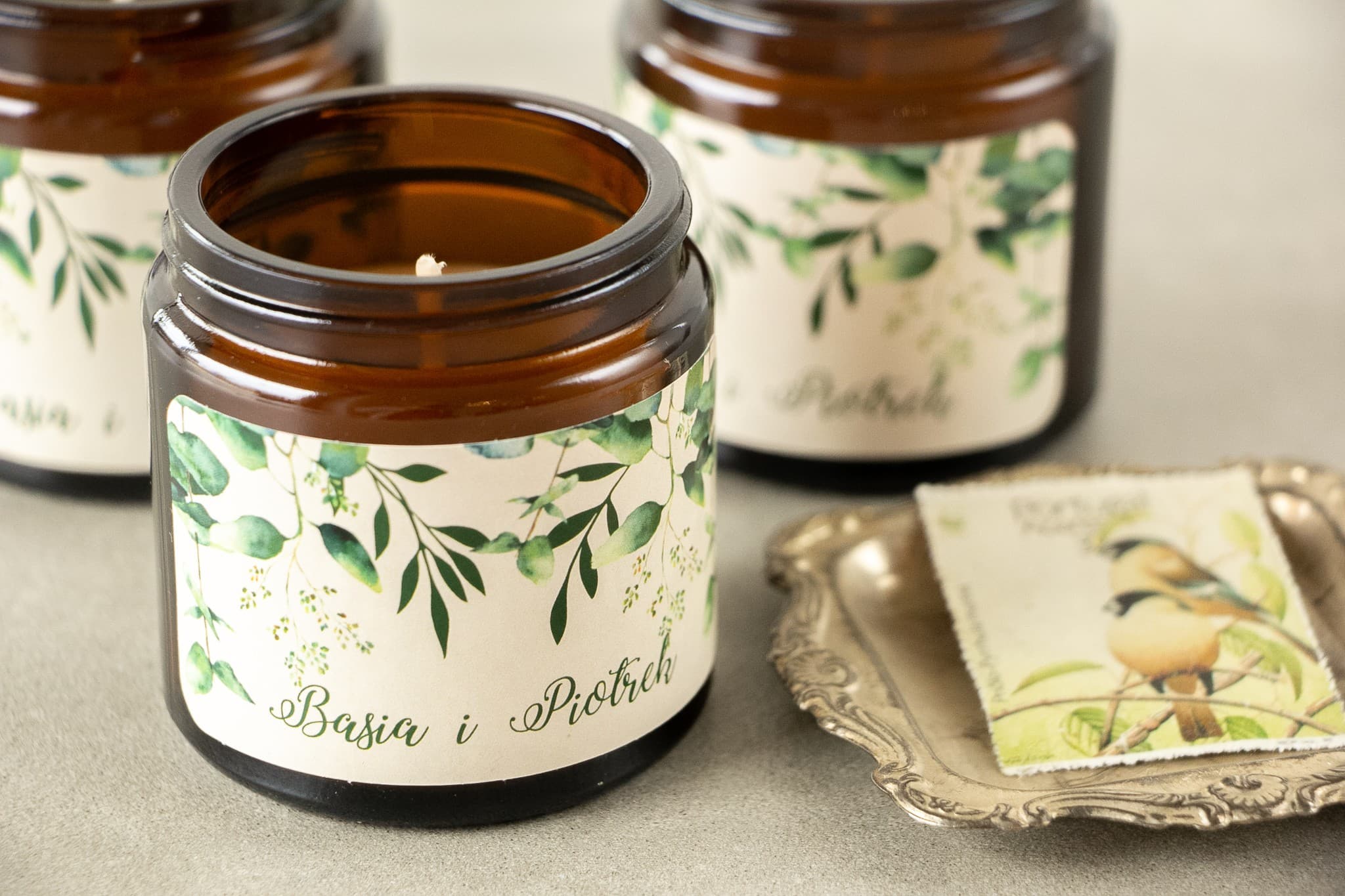 Świeczka Sojowa Korani nr 3 – Motyw Eukaliptusa i Podziękowanie dla Gości