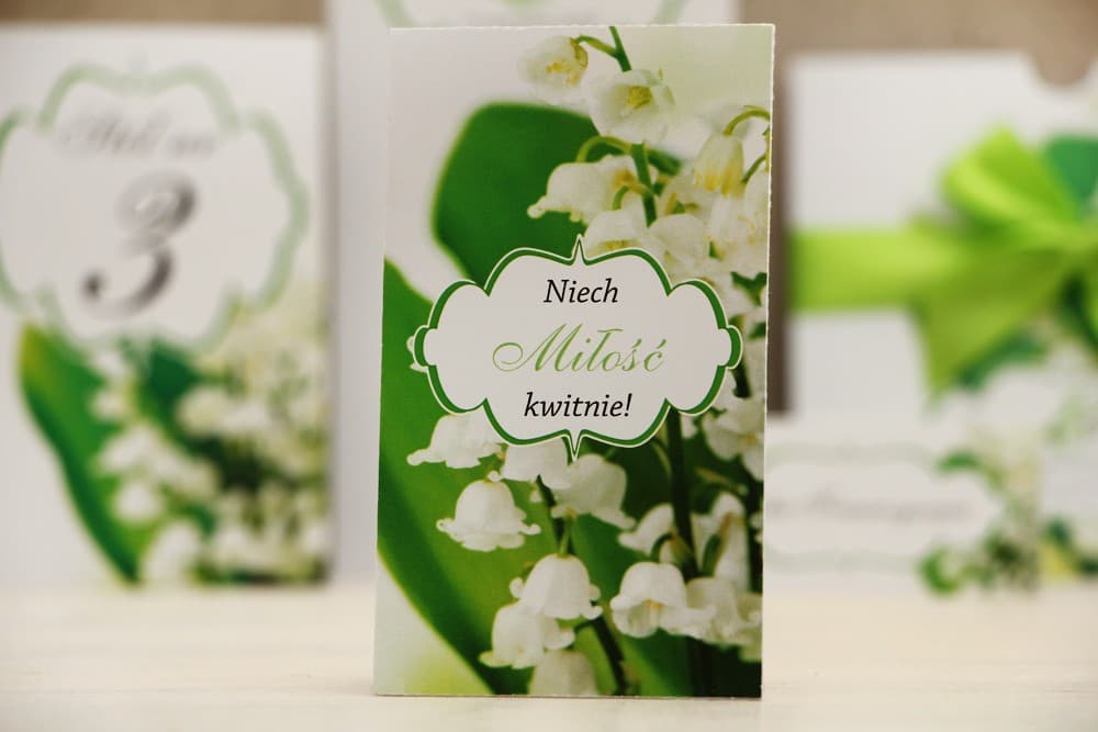Podziękowania dla Gości Nasiona Niezapominajki z Konwaliami | Eleganckie Upominki Weselne | Felicja nr 3
