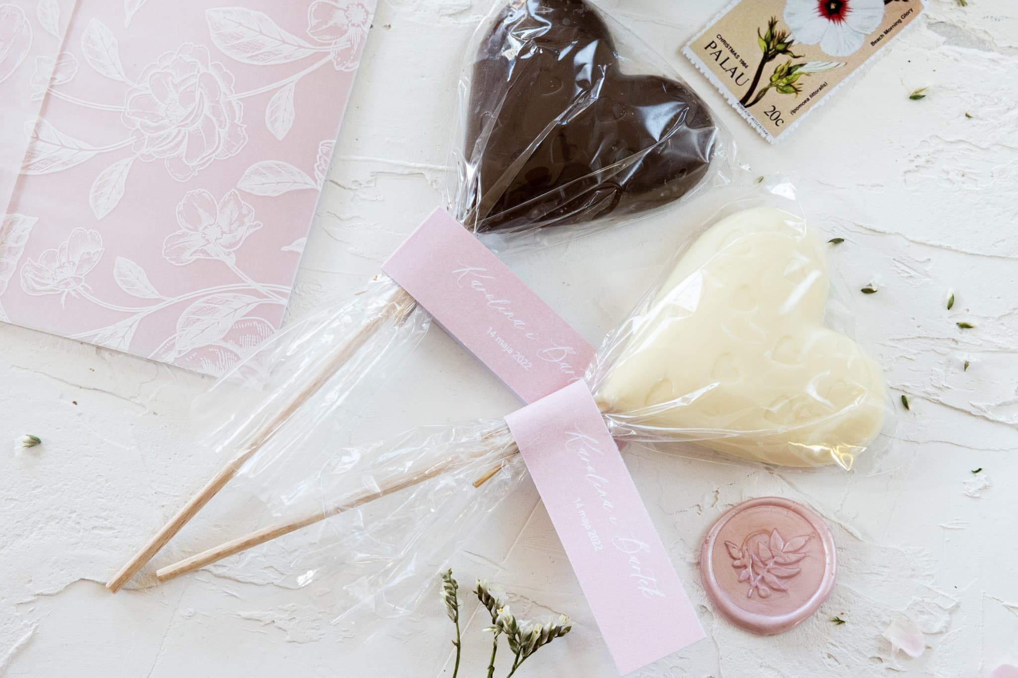 Ręcznie Robione Lizaki Czekoladowe, Słodkie Upominki | Podziękowania dla Gości Weselnych | Nefryt nr 1