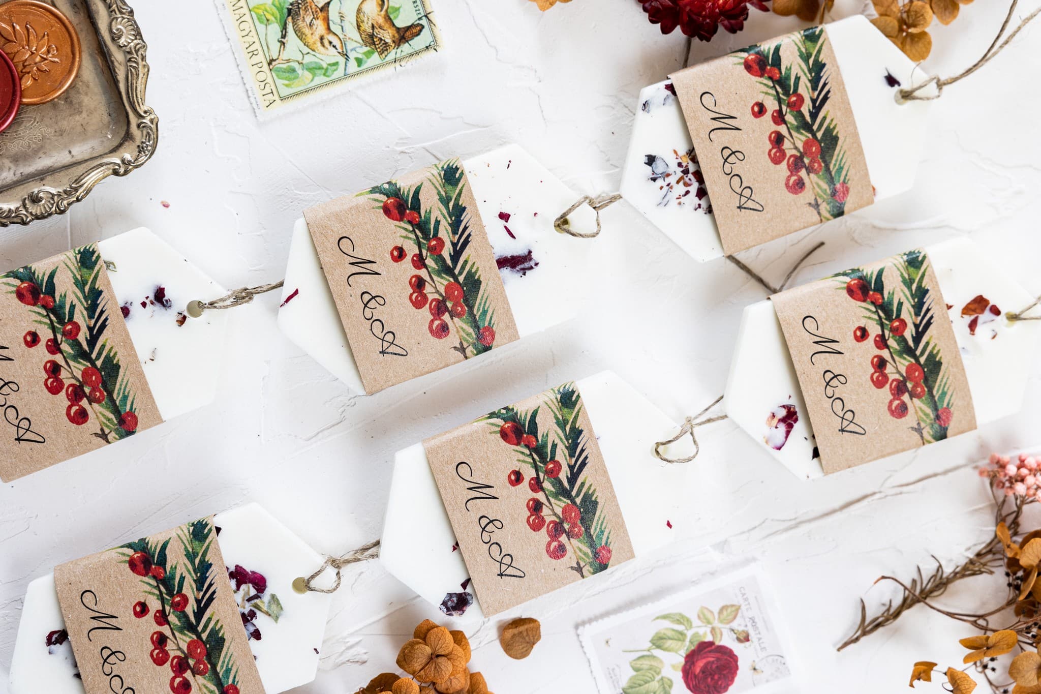 Zawieszka Sojowa Leśny Zapach Jarzębina Świerk | Podziękowania dla Gości Weselnych | Owoce Leśne nr 8 - 3