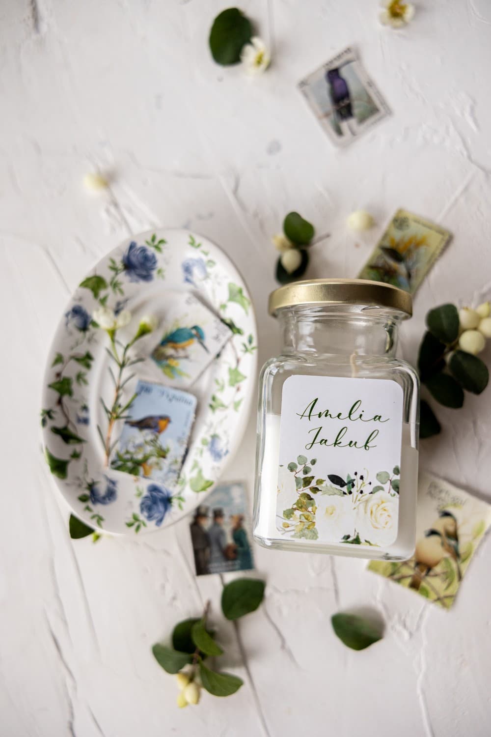 Świeczka Sojowa Korani nr 12 – Kwiatowa z Różą i Podziękowanie dla Gości - 3