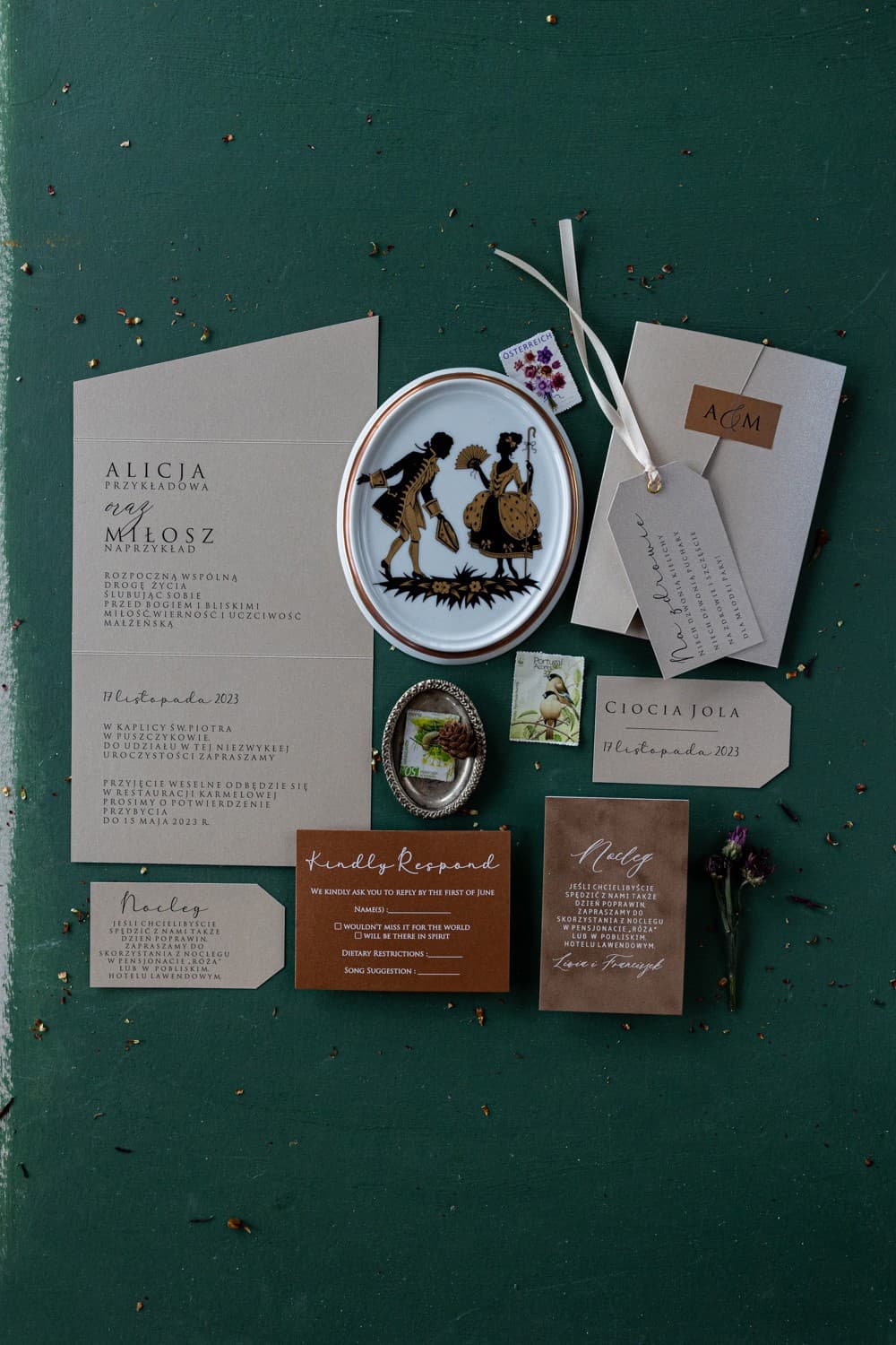 Próbka Zaproszenia Ślubnego - Poczuj Jakość Papieru i Druku | Nowoczesne Zaproszenia Ślubne | Modern nr 2