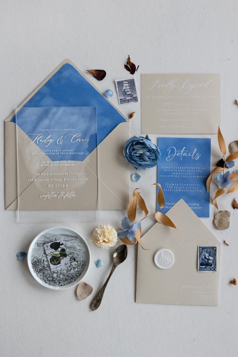 Bileciki z podziękowaniem, luksusowe zawieszki na welurze | Eleganckie bileciki ślubne | Welurowe nr 4 - 3