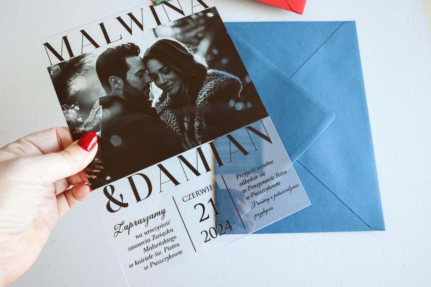 Zaproszenia Ślubne Korani nr 22 – Szkło ze Zdjęciem - 2