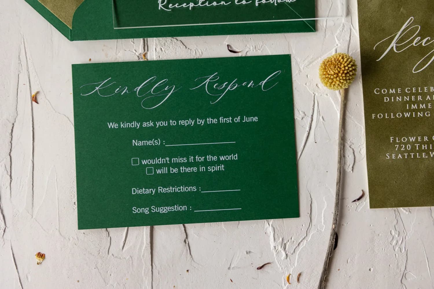 Zaproszenia na Wesele PR20 – Złocone Pleksi w Kształcie Łuku - 6