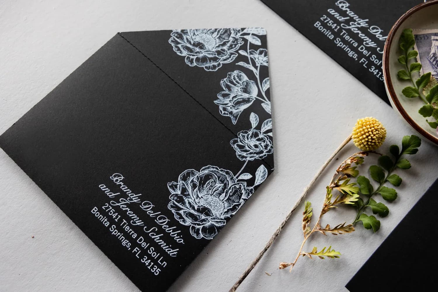 Zaproszenia na Wesele Natura PR24 – Szklane Karty w Stylu Glamour - 5