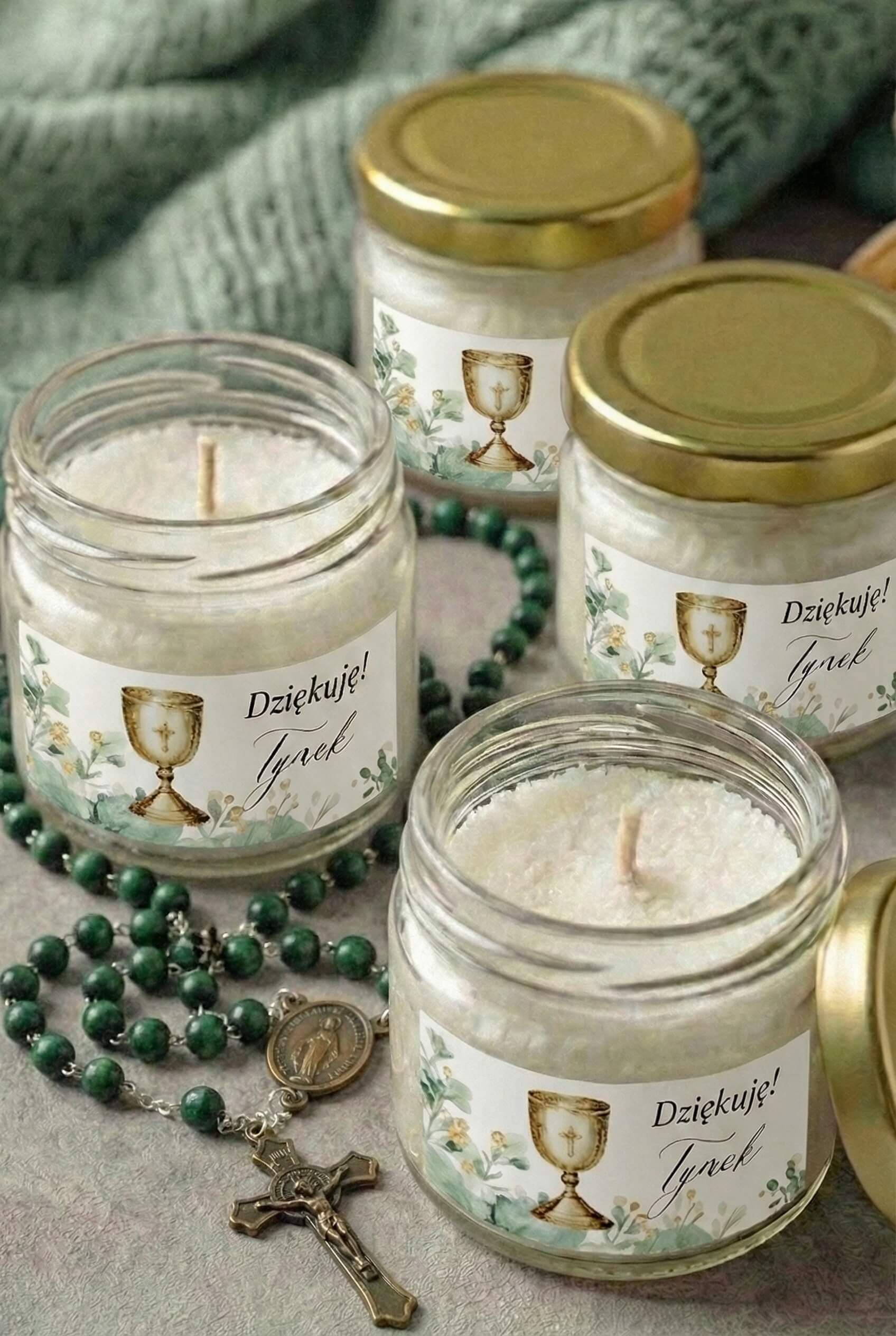 Świeczka Sojowa Matylda nr 2 – Botaniczna i Podziękowanie na Komunię