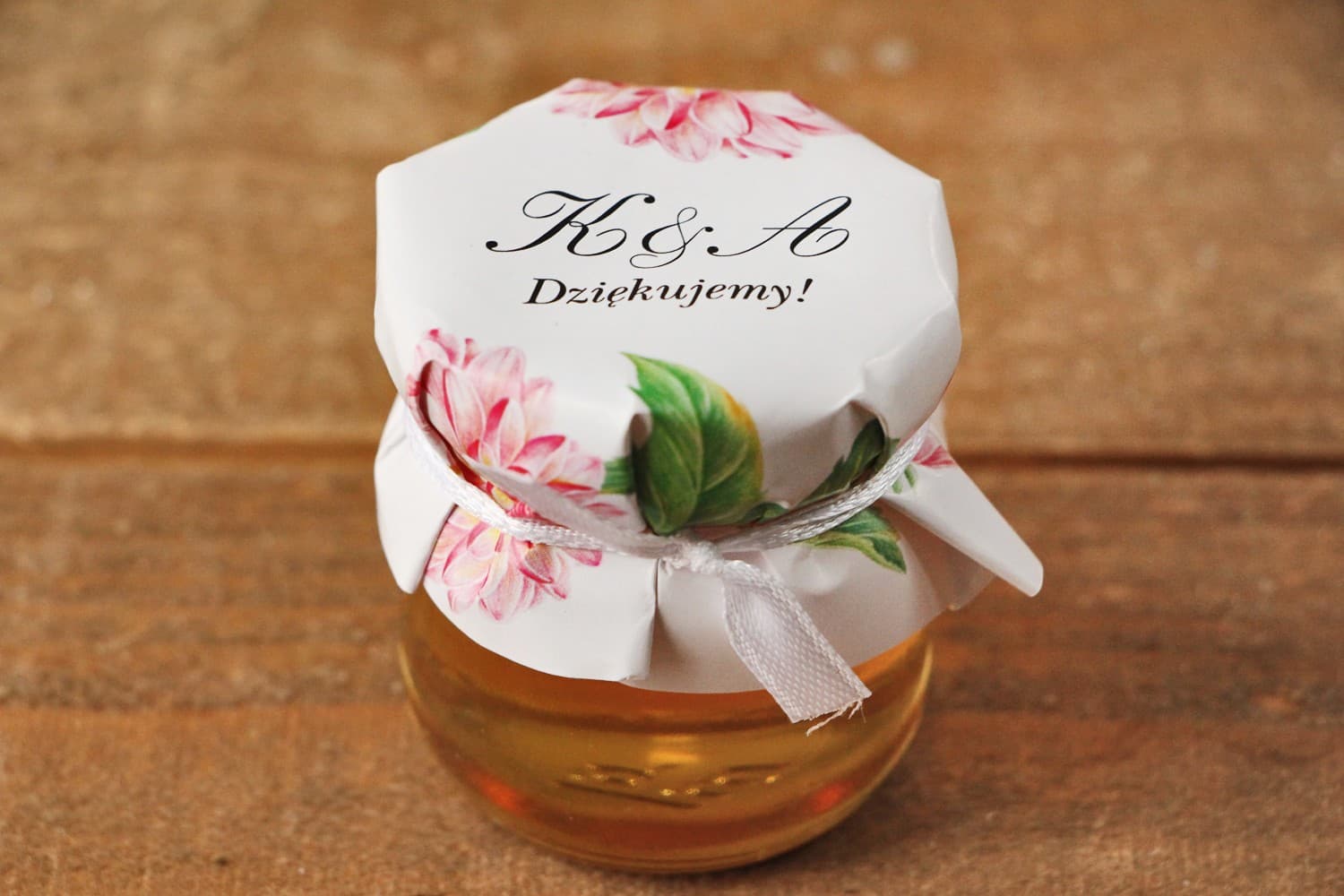 Miodki Ślubne Kalia nr 4 – Słodkie Podziękowanie z Różową Dalią