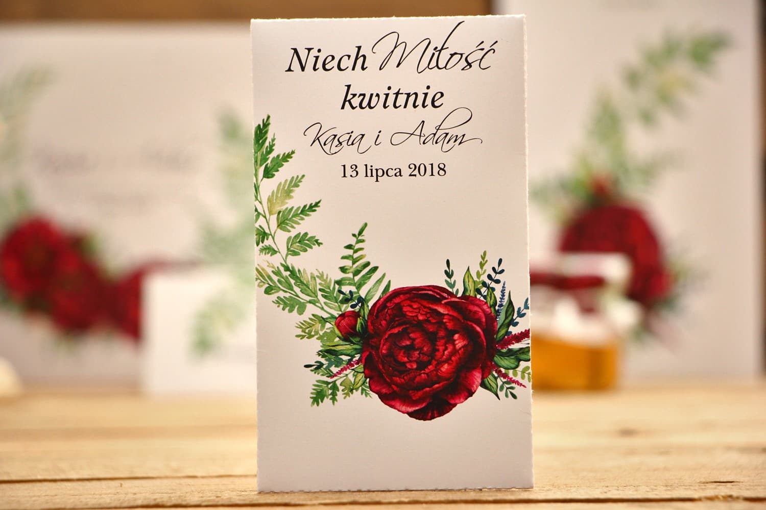 Nasiona Niezapominajki z Piwoniami | Podziękowania dla Gości Weselnych | Kalia nr 7