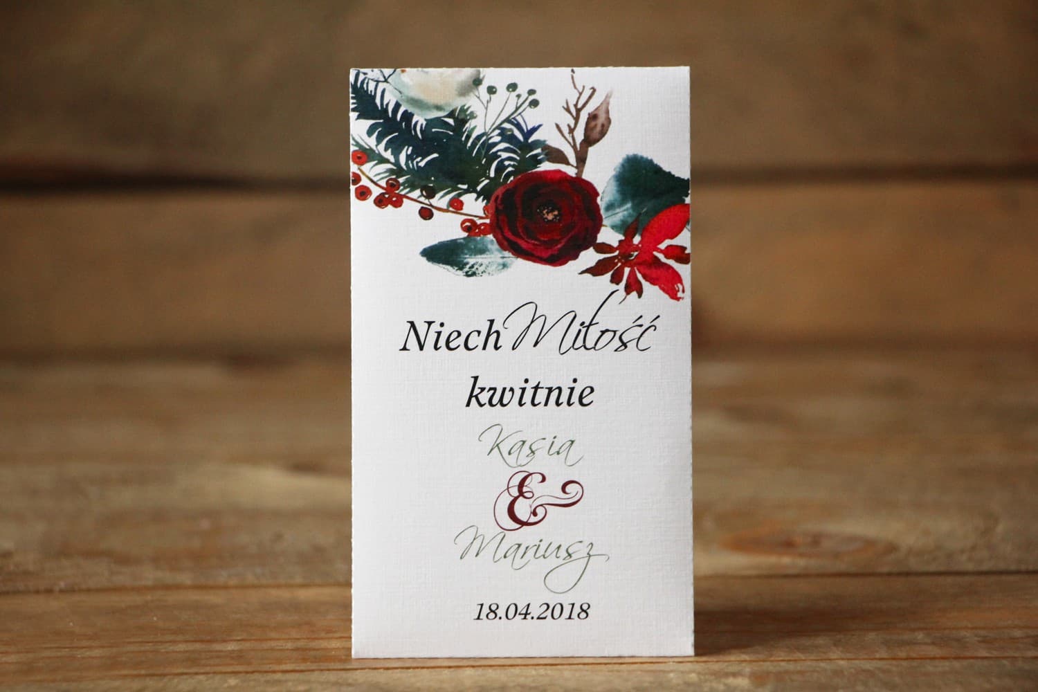 Eko Podziękowania dla Gości Nasiona Niezapominajki | Upominki Weselne Personalizowane | Malowane Kwiaty nr 27