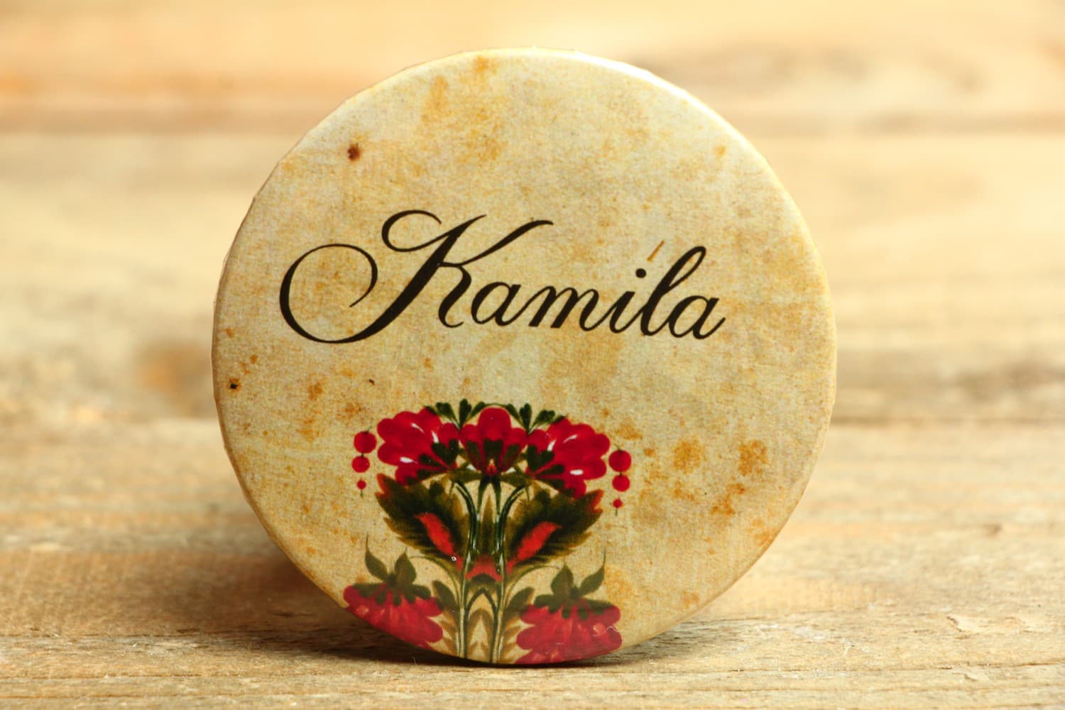 Winietki Przypinki Folk nr 7 – Wizytówki na Stół w Stylu Ludowym