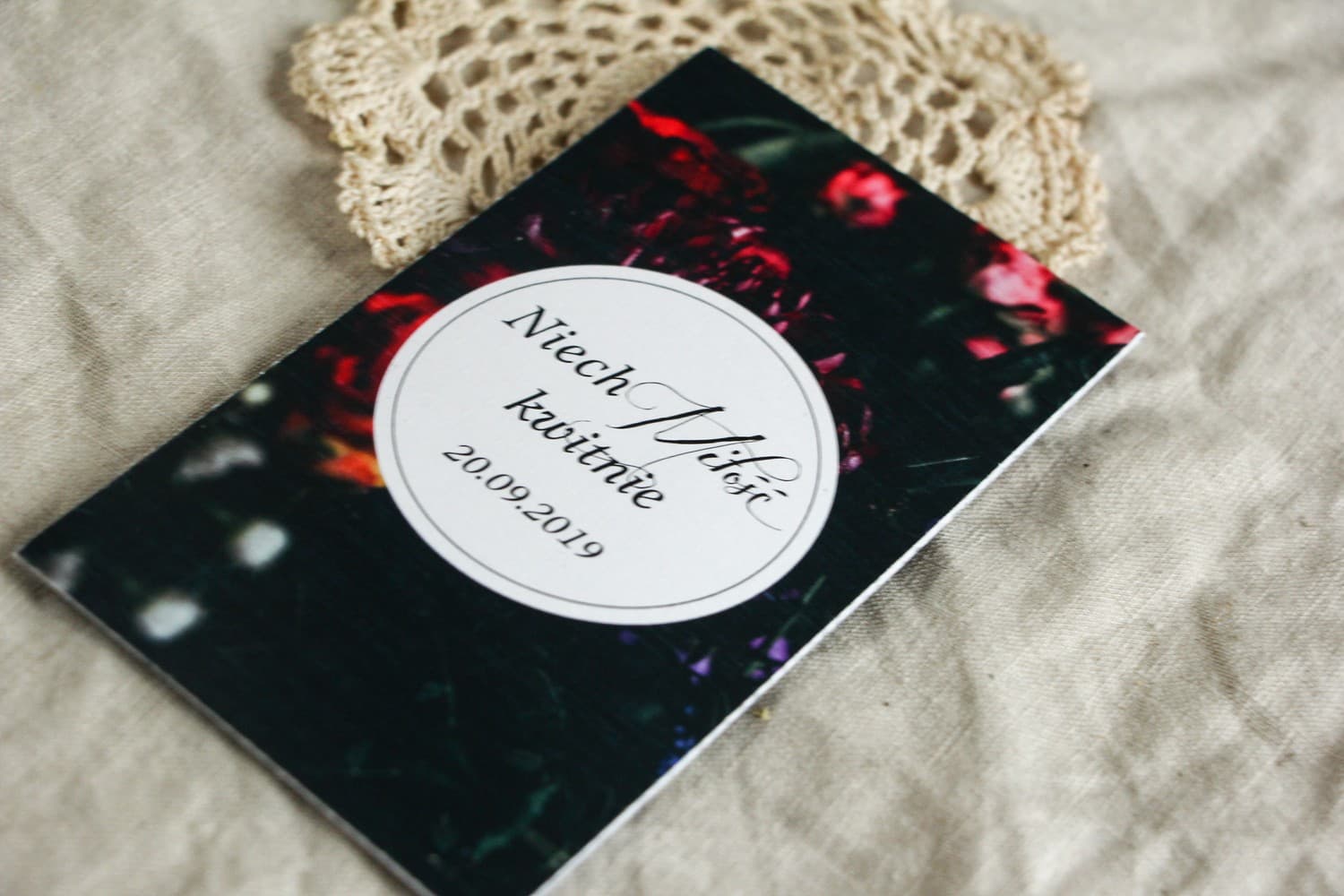 Nasiona Niezapominajki Podziękowania dla Gości, Elegancki Motyw Piwonii | Upominki Ślubne | Botanik nr 5