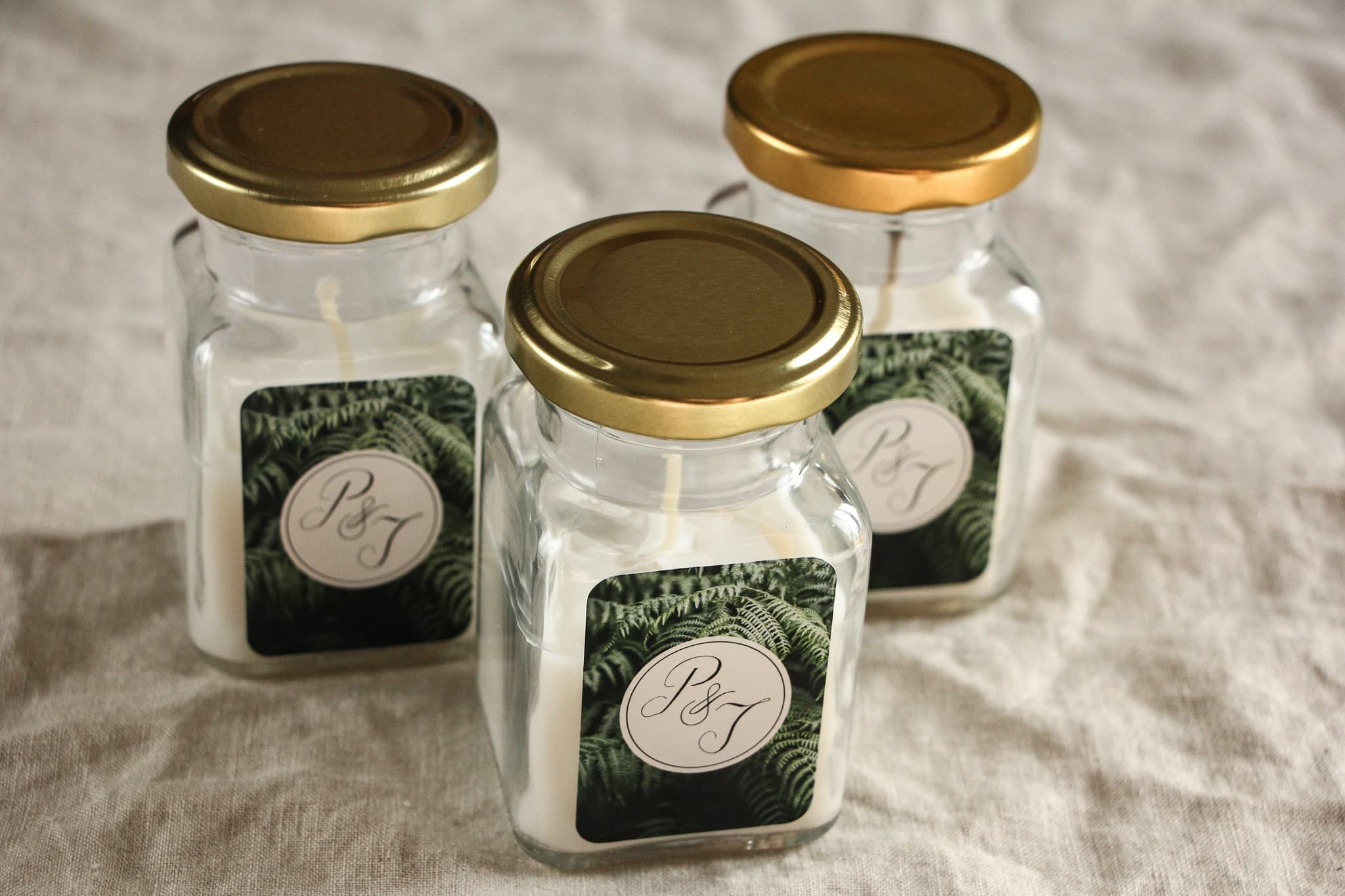 Świeczka Sojowa Botanik nr 1 – Podziękowanie dla Gości z Motywem Paproci