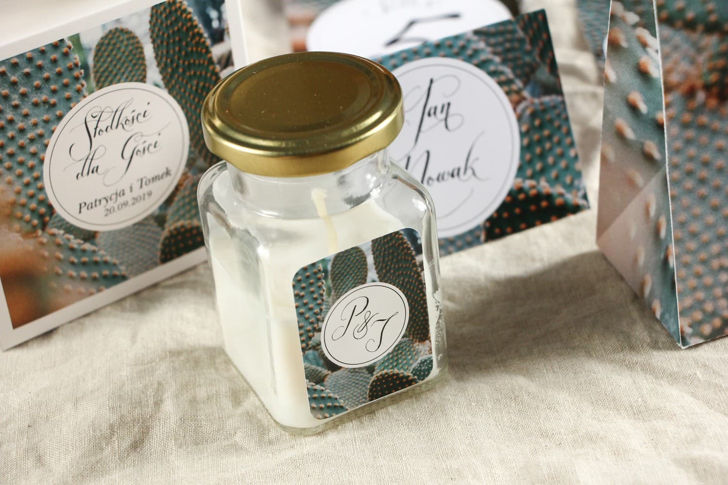 Naturalna Świeczka Zapachowa Botanik nr 4 – Podziękowanie dla Gości ze Złotem