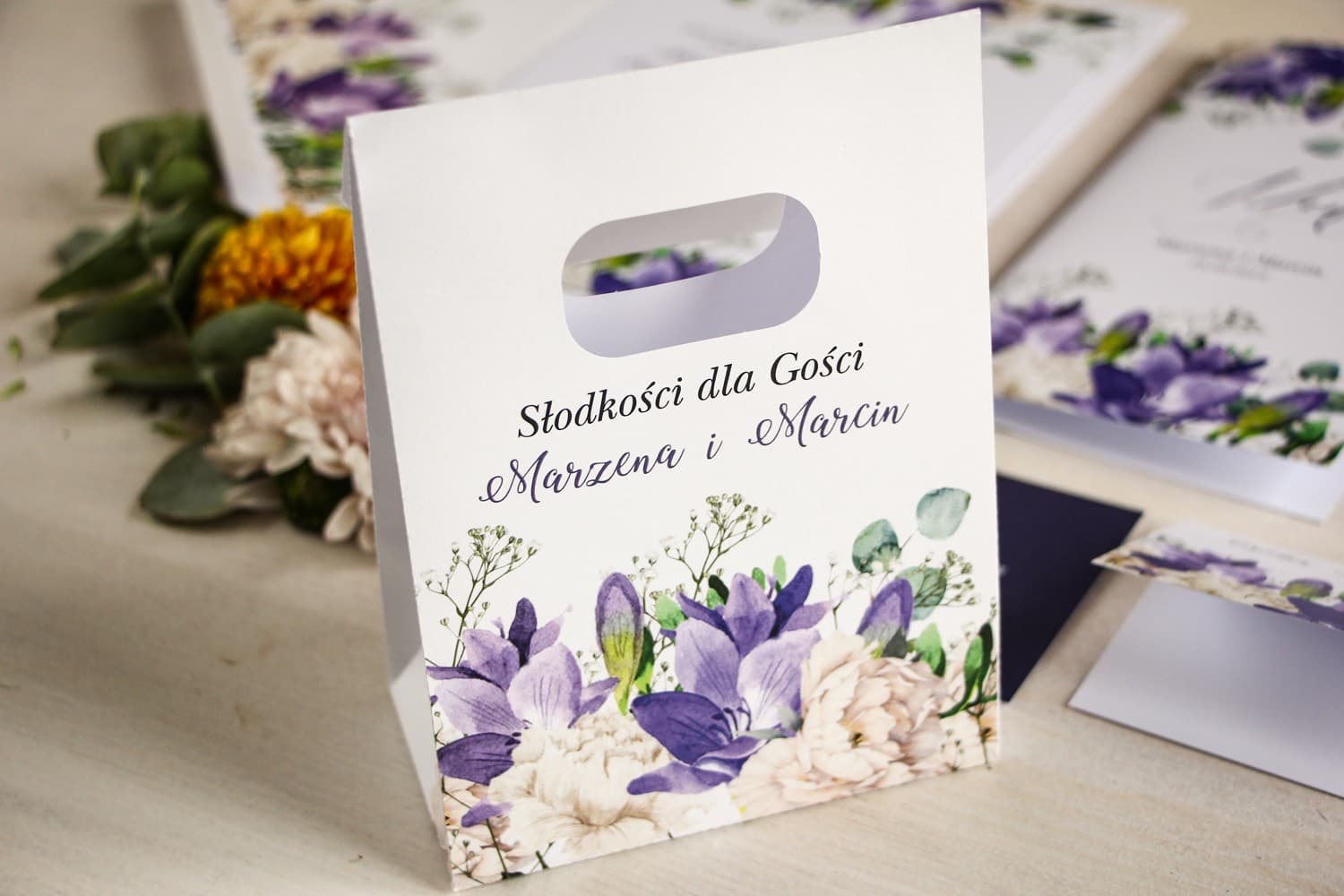 Eleganckie Torebeczki na Słodycze, Upominki | Podziękowania dla Gości Weselnych | Aurum nr 1