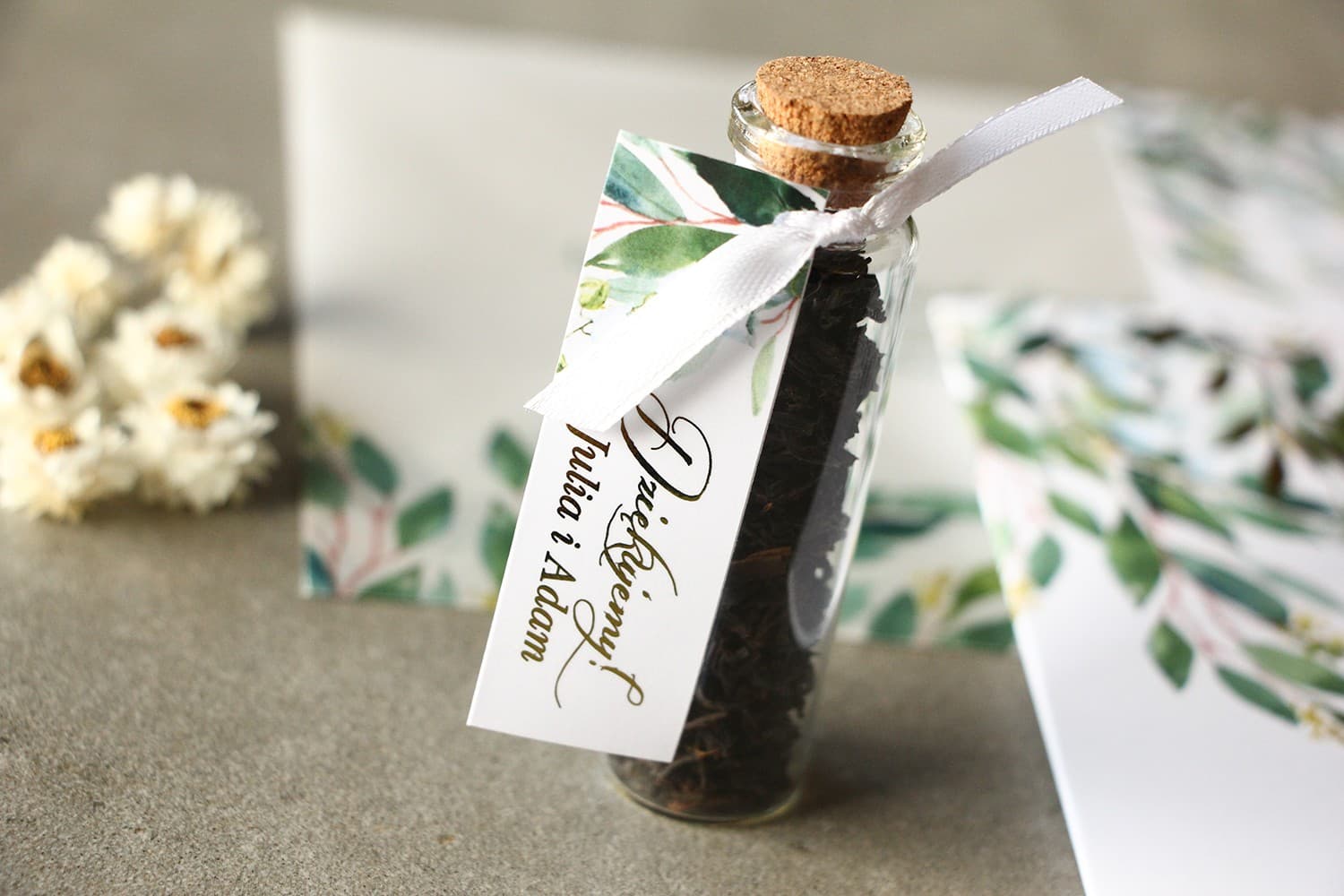 Podziękowania dla Gości Rubin nr 4 – Herbata w Fiolce z Motywem Konwalii