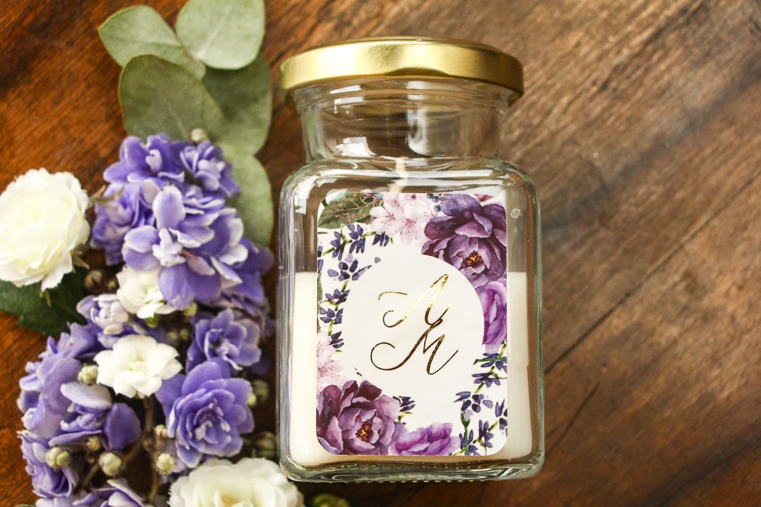 Świeczka Sojowa Soreli nr 4 – Podziękowanie dla Gości z Motywem Lawendy