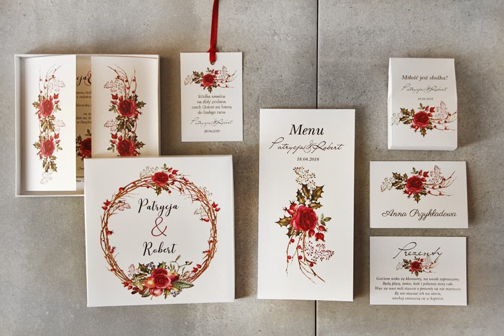 Zestaw próbek papeterii ślubnej - Poczuj jakość na własnej skórze | Próbki zaproszeń ślubnych z dodatkami | Pistacjowe nr 14