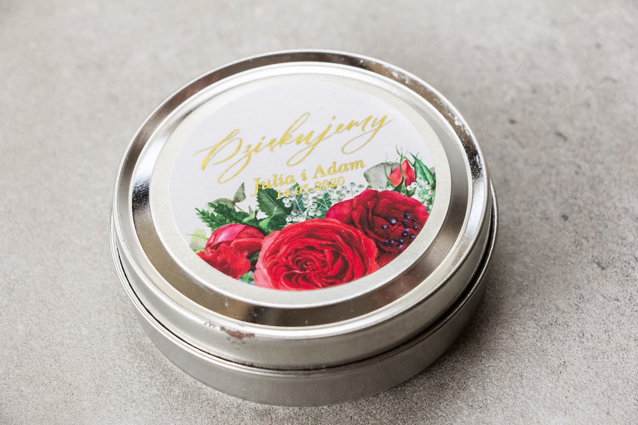 Podziękowania dla Gości Rubin nr 8 – Świeczka Sojowa z Różą