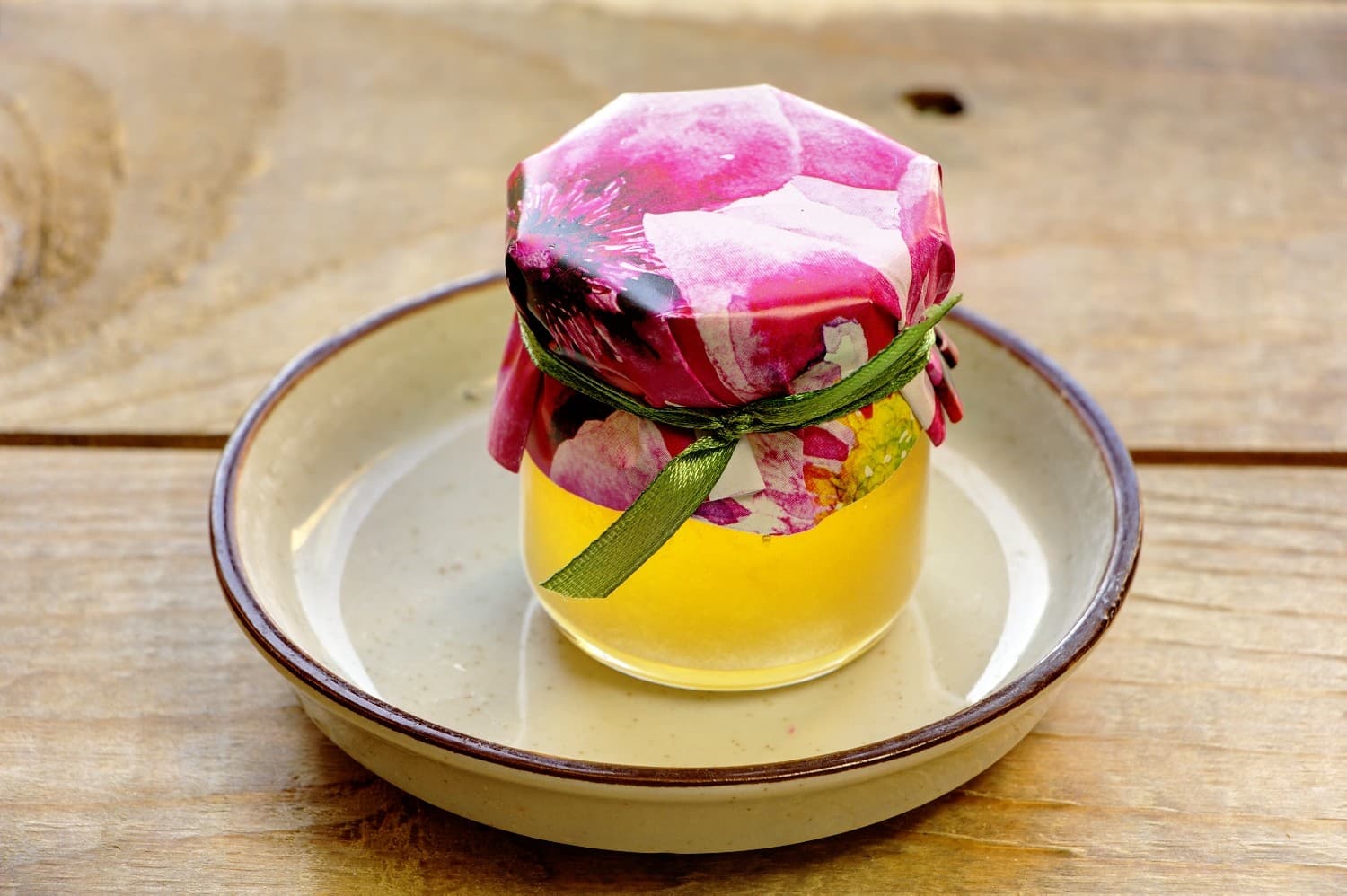 Polski Miód w Słoiczku Malowane Kwiaty nr 7 – Słodkie Podziękowanie z Akwarelą